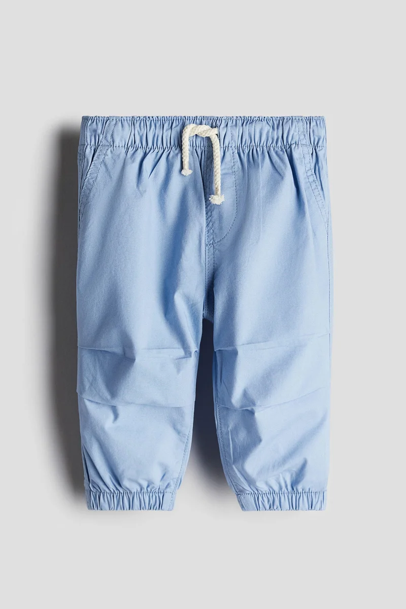 اتش اند ام Cotton poplin joggers