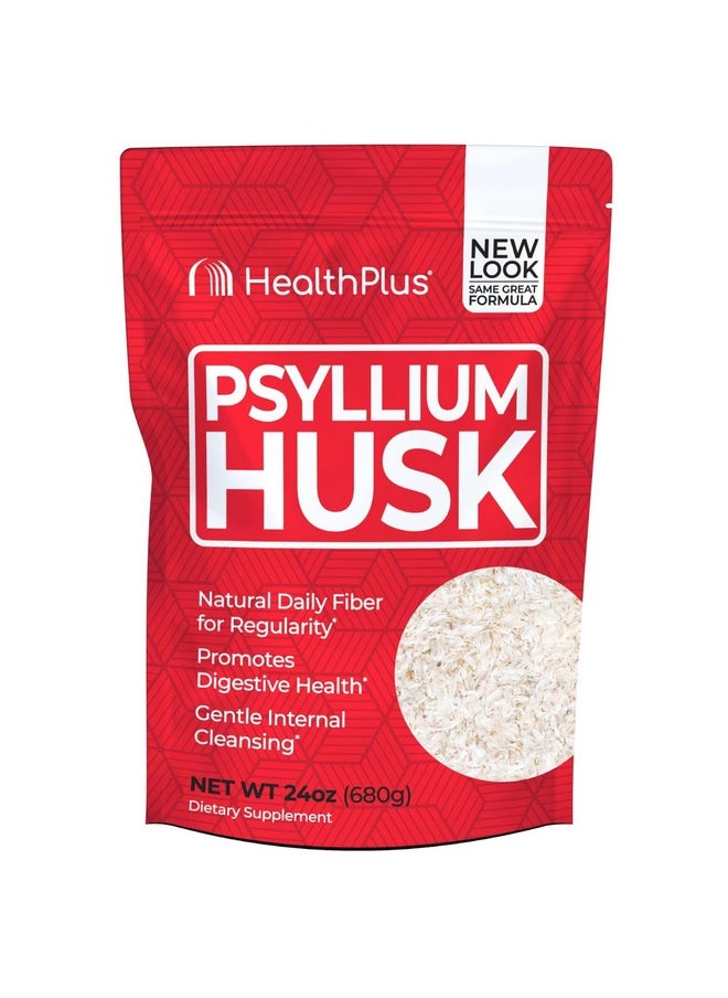 هيلث بلس - Health Plus, Psyllium Husk, 24 oz, 96 Servings - التخلص من السموم بشكل طبيعي، مكمل غذائي يومي للألياف، تخفيف الإمساك، تطهير الأمعاء اللطيف، خبز الكيتو - Image 1
