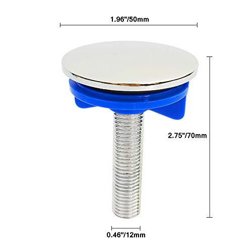Chneeu 2 Inch Kitchen Faucet Plug Sink Cover Hole, Kitchen Sink Sprayer Hole Cover Blanking Metal Plug Plate Stopper Cover, 2 Pcs - Image 2