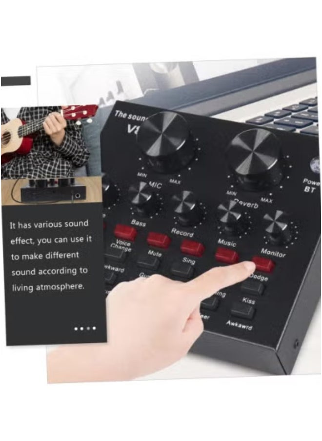 JAJEEK External USB Sound Card Mixer with Voice Changer | Live Streaming Audio Mixer Board | Multiple Sound Effects | Compatible with PC, Laptop, Home KTV, Voice Chat & Recording  - Image 3