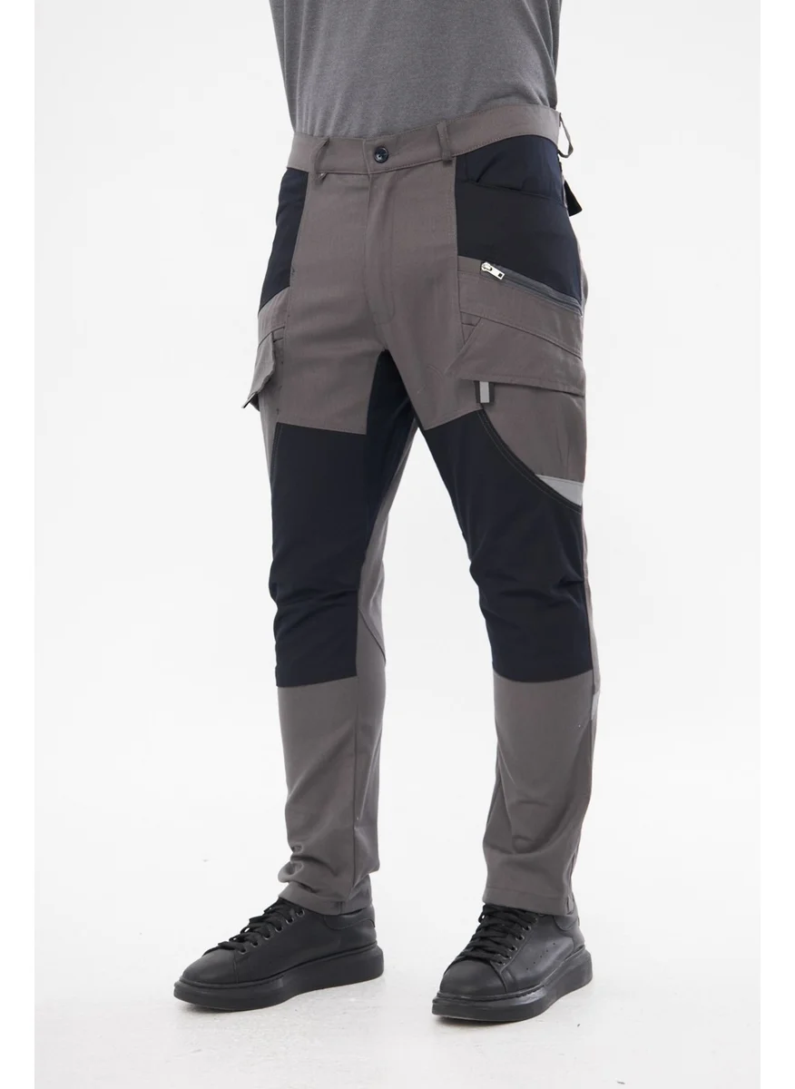 Orange Safety Harman Atak Trousers Reflective Bern Gray Work Trousers