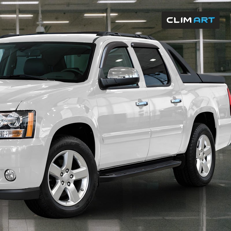CLIM ART Durable Rain Guards for Chevrolet Avalanche 2007-2013 - 4pcs Window Deflectors - Image 4
