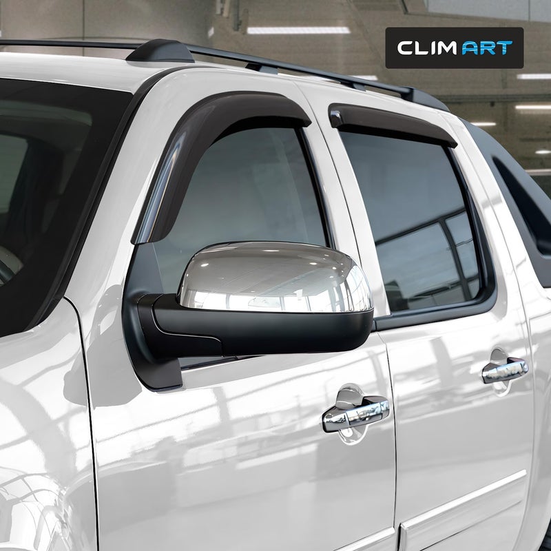 CLIM ART Durable Rain Guards for Chevrolet Avalanche 2007-2013 - 4pcs Window Deflectors - Image 2