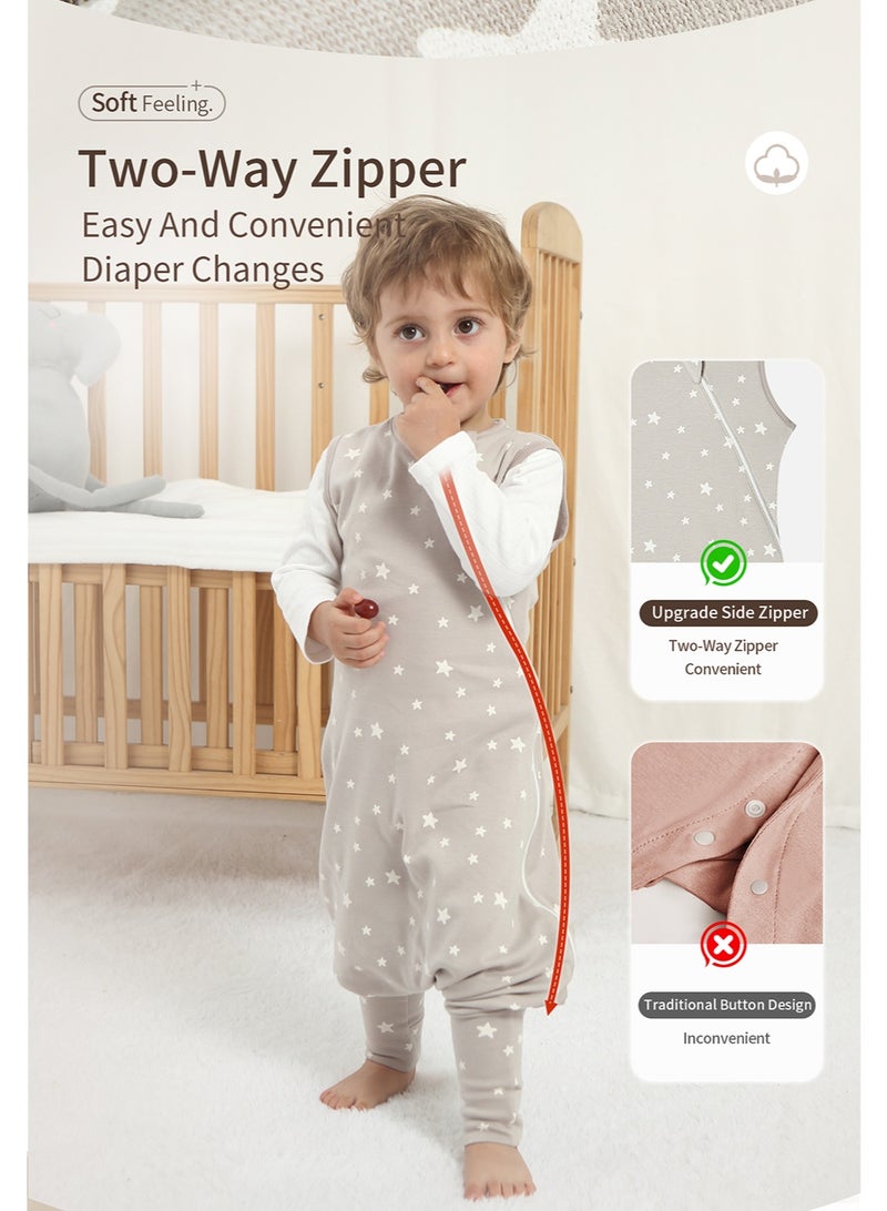 insular Baby Sleep Bag with Legs, Baby Romper Suit, Hip-Healthy Design, Soft Cotton-Rich Fabric, 1-4year(M) - Image 4