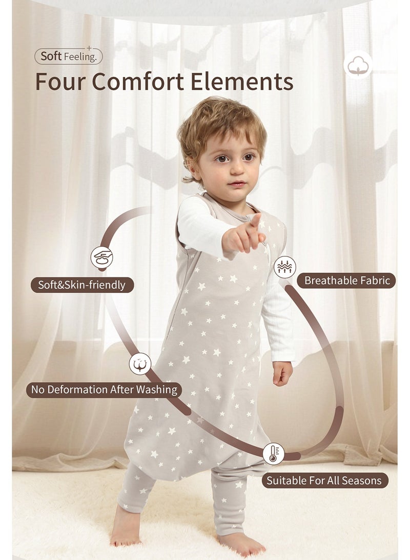 insular Baby Sleep Bag with Legs, Baby Romper Suit, Hip-Healthy Design, Soft Cotton-Rich Fabric, 1-4year(M) - Image 5