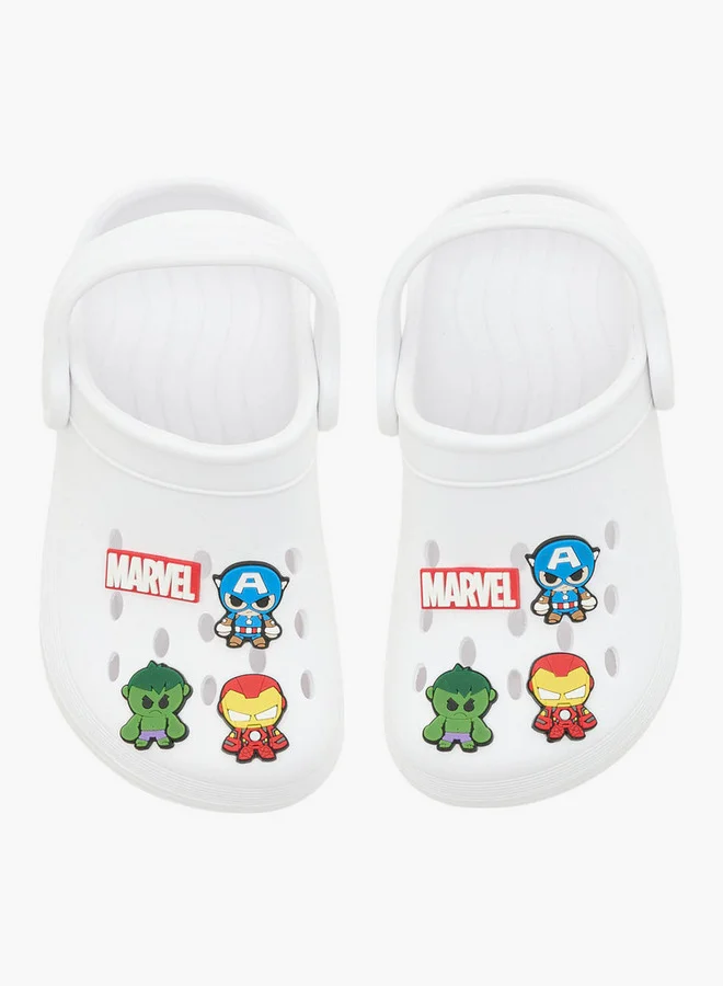 MARVEL Boys Avengers Applique Clogs with Backstrap