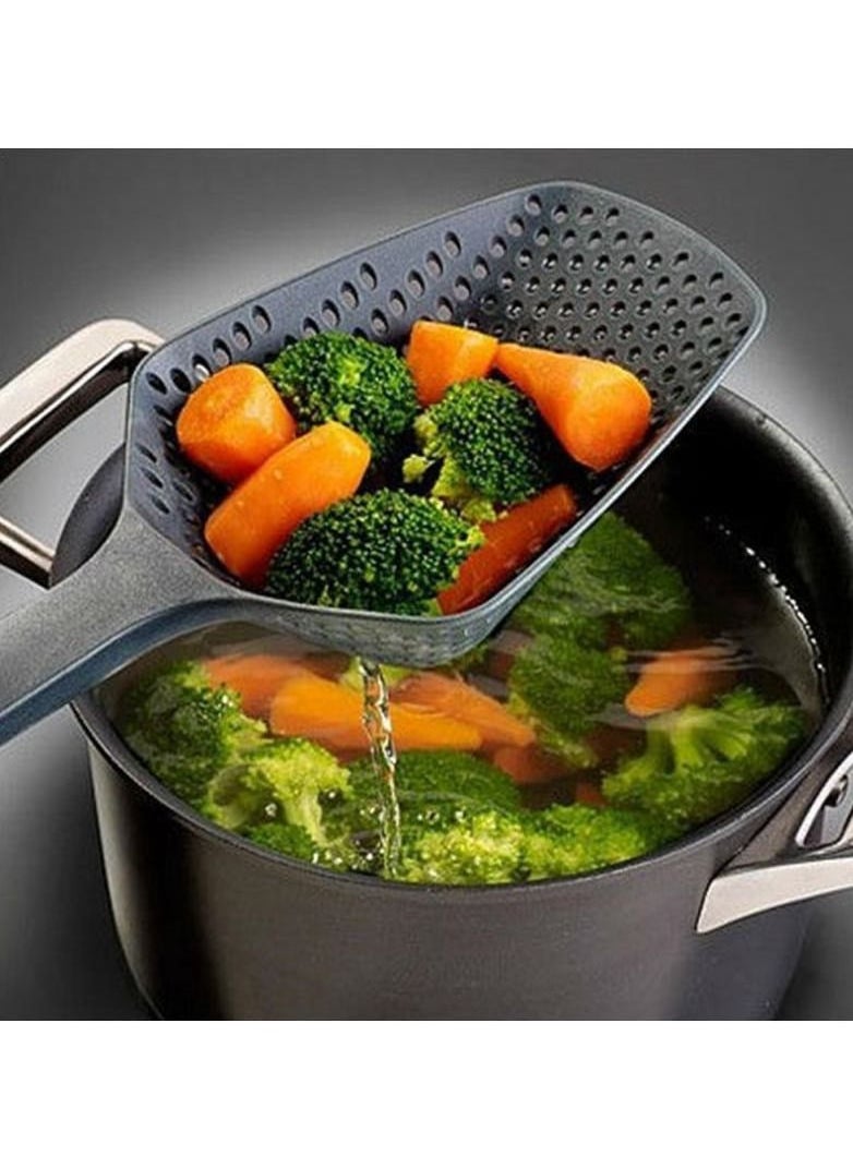 LA FIESTA Strainer Spoon  Colander Skimmer for Rice Vegetables Noodles Pasta  - Image 3