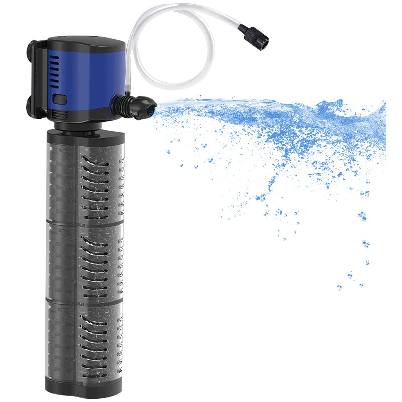 TARARIUM Aquarium Filter Powerful 660GPH for 100-300 Gallon Large Fish Tank Small Pond Fountain, Wave-Maker Submersible Water Pump Turtle Tank Filter for Saltwater & Freshwater System - Image 1