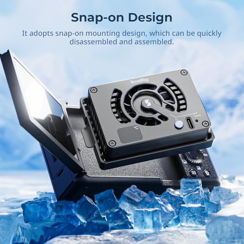 SmallRig Camera External Cooling System for Sony/for Canon/for FUJIFILM, Snap-On Cooling Fan with TEC Cooling Module for Sony ZV-E1/A7 IV/A6700/FX3, for Canon R5/R6, for FUJIFILM X-T4/X-S10 - Image 4