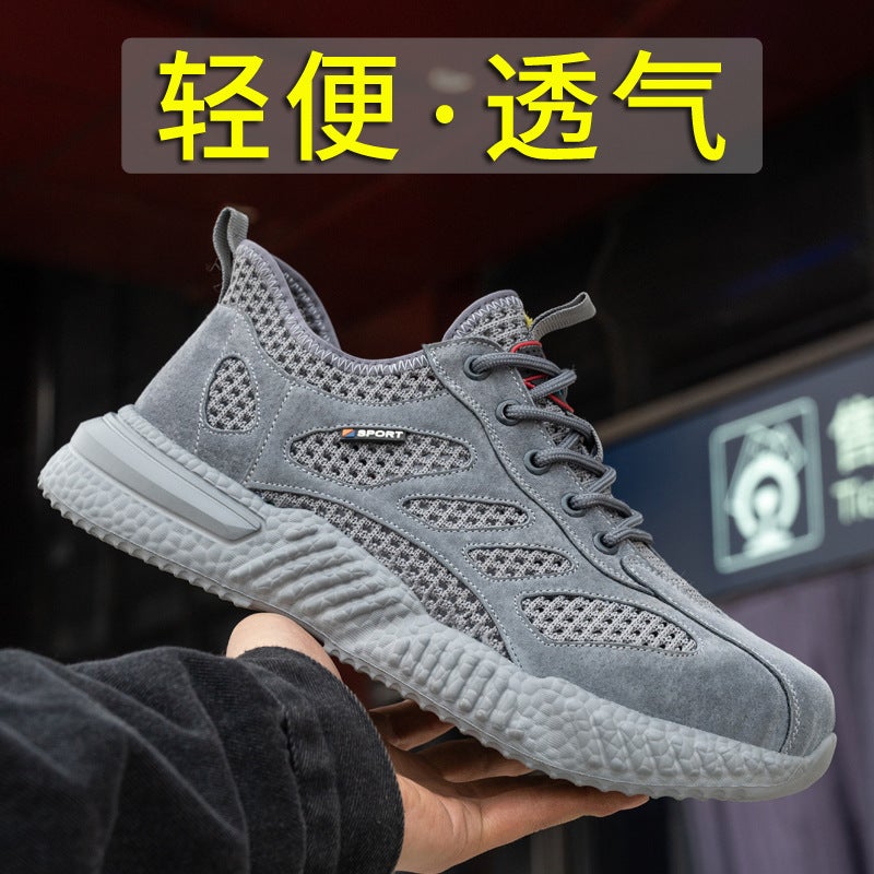 Safety Shoes Steel Toe Anti-Smashing Anti-Piercing Men'S Lightweight Breathable Women'S Safety Non-Slip Shoes Soft Bottom - Image 2