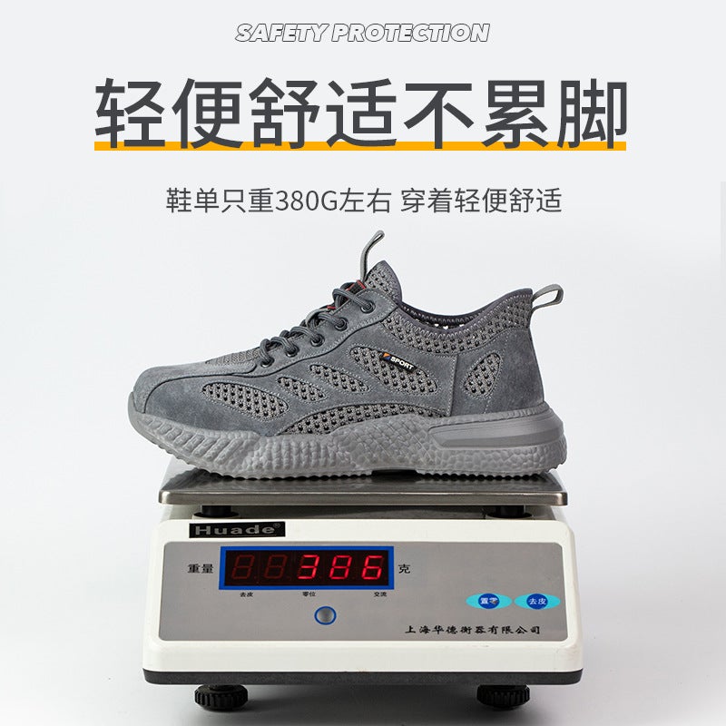 Safety Shoes Steel Toe Anti-Smashing Anti-Piercing Men'S Lightweight Breathable Women'S Safety Non-Slip Shoes Soft Bottom - Image 4