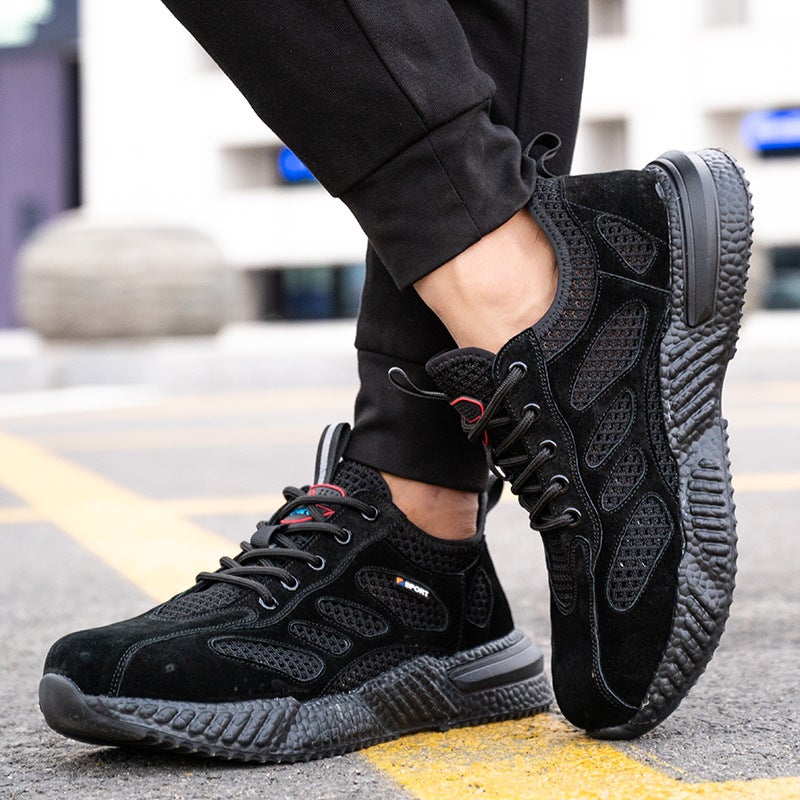 Safety Shoes Steel Toe Anti-Smashing Anti-Piercing Men'S Lightweight Breathable Women'S Safety Non-Slip Shoes Soft Bottom - Image 5