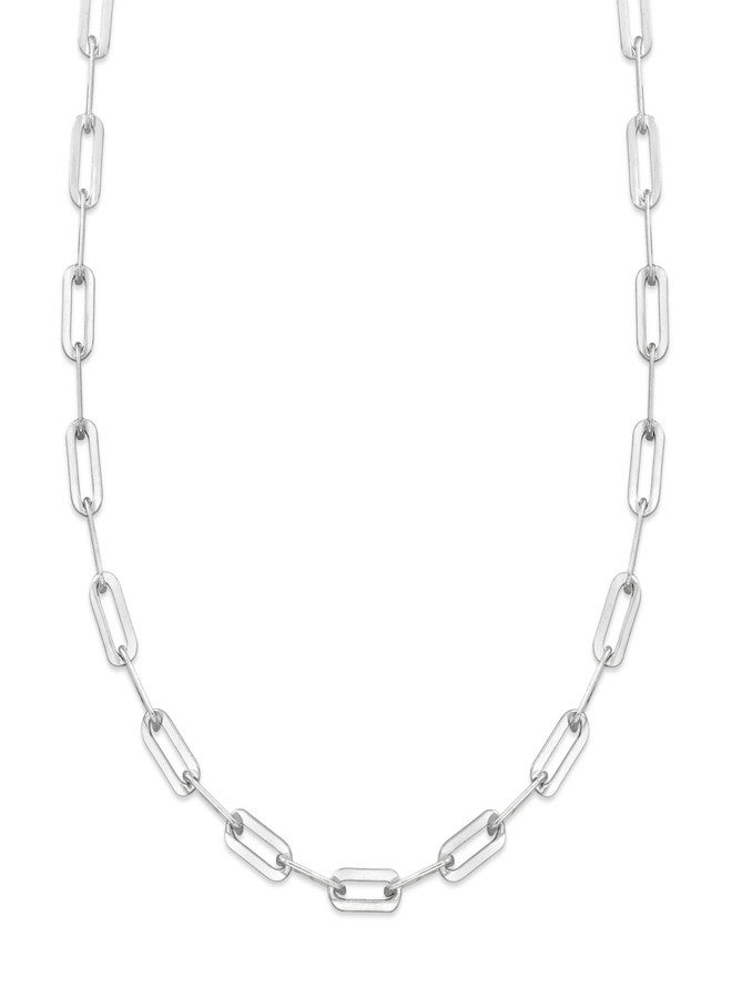 Ross-Simons Italian Sterling Silver Paper Clip Link Necklace. 20 inches - Image 3