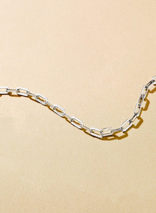 Ross-Simons Italian Sterling Silver Paper Clip Link Necklace. 20 inches - Image 5