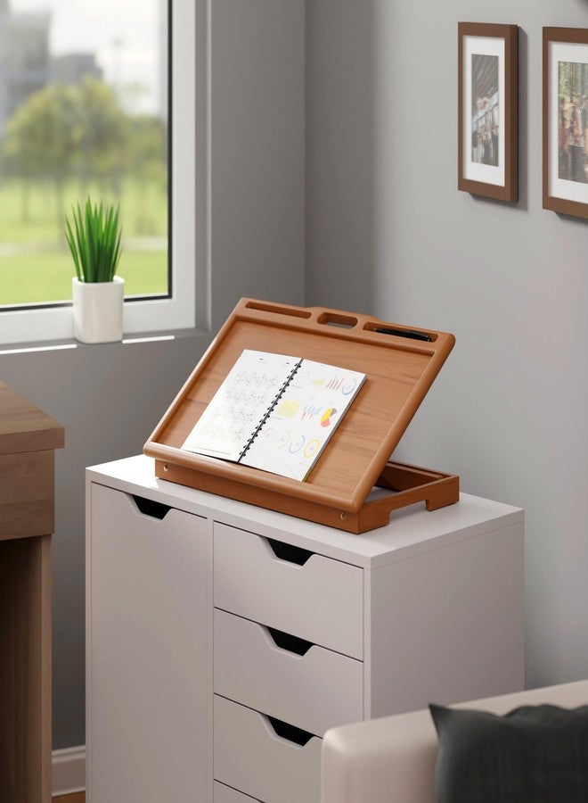 Winsome Arlo Breakfast Tray with Flip Top Teak Finish - Image 5