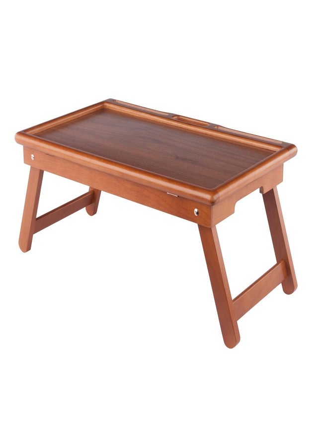 Winsome Arlo Breakfast Tray with Flip Top Teak Finish - Image 1