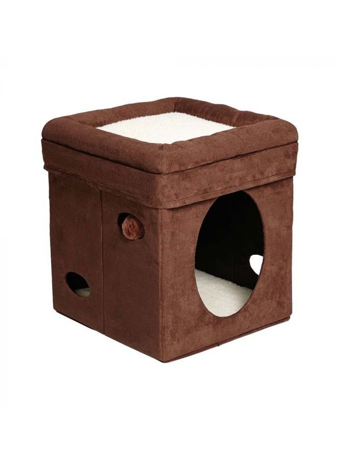 Midwest Feline Nuvo Curious Cat Cube, 16L x 16W x 17H inch