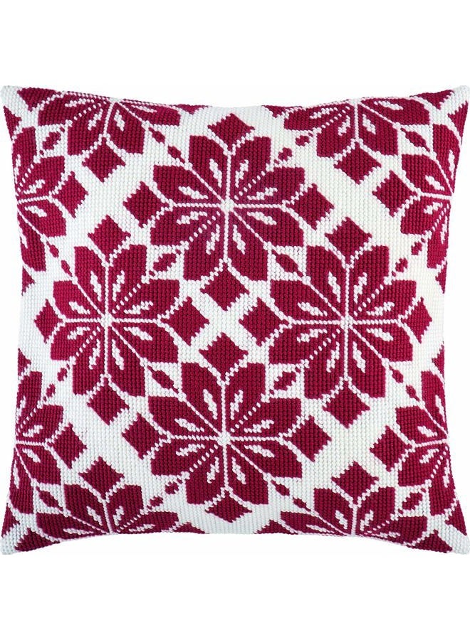 Brvsk Nordic Star. Needlepoint Kit. Throw Pillow 16×16 Inches. Printed Tapestry Canvas, European Quality - Image 1
