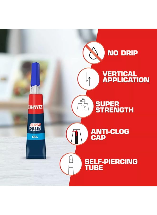 Loctite Super Glue Gel Two 2 Gram Tubes 1399965 2 Pack  - Image 4