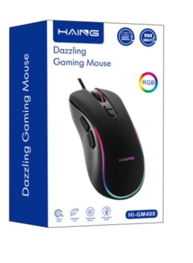 Haing DAZZLING USB GAMING MOSUE WIRED - Image 1
