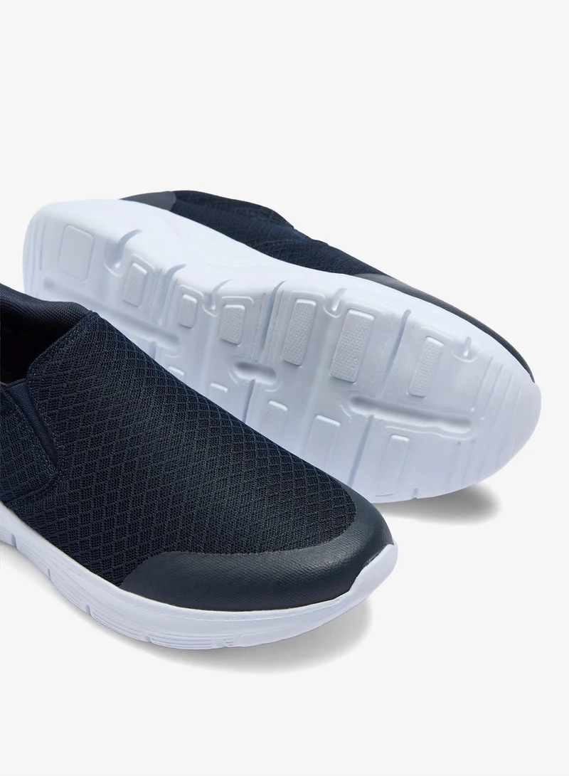 Matalan Navy Mesh Comfort Hands Free Slip On Trainers