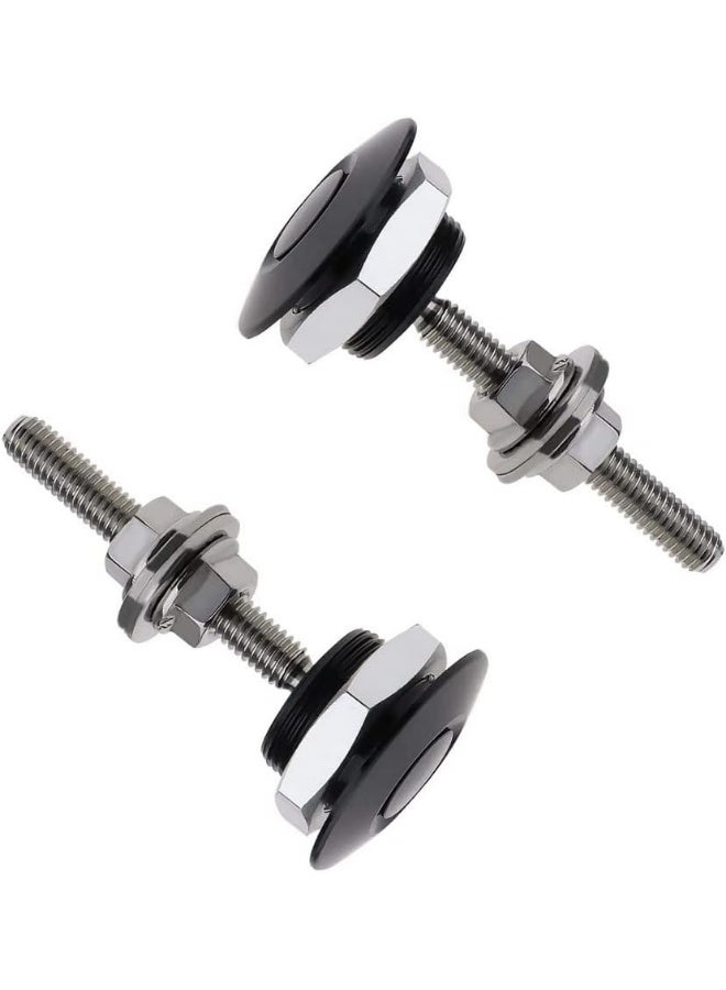 Pack of 2 Quick Release Latch Lock Clip Push Button Bonnet Kit 1.25in/32mm Diameter Universal Aluminum Alloy Quick Latch Lock for Auto Car Bumper License Plate Hood or Various DIY - Image 1