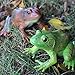 SCAHOW Realistic Tree Frog Figure Plastic Hand Painted Bullfrog Figurine Educational Rubber Animal Model Toys for Kids Children - Image 3