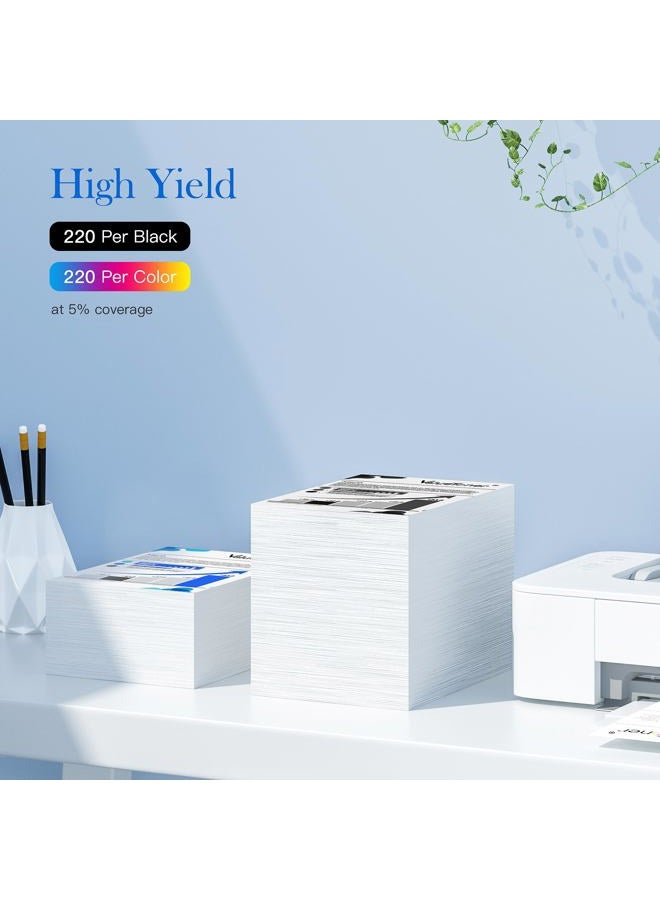Valuetoner خراطيش حبر معاد تصنيعها بديلة لـ HP 92 و 93 C9513FN C9362WN C9361WN لطابعة Photosmart 7850 C3150 C3180، Deskjet 5440 5420، PSC 1510 2525 (1 أسود، 1 ثلاثي الألوان، عبوة 2) - Image 3
