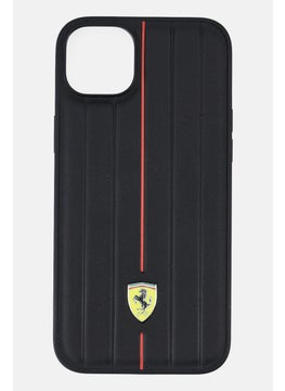 Scuderia Ferrari Iphone 14 Max Brand Logo Real Leather Protective Case  - Image 1