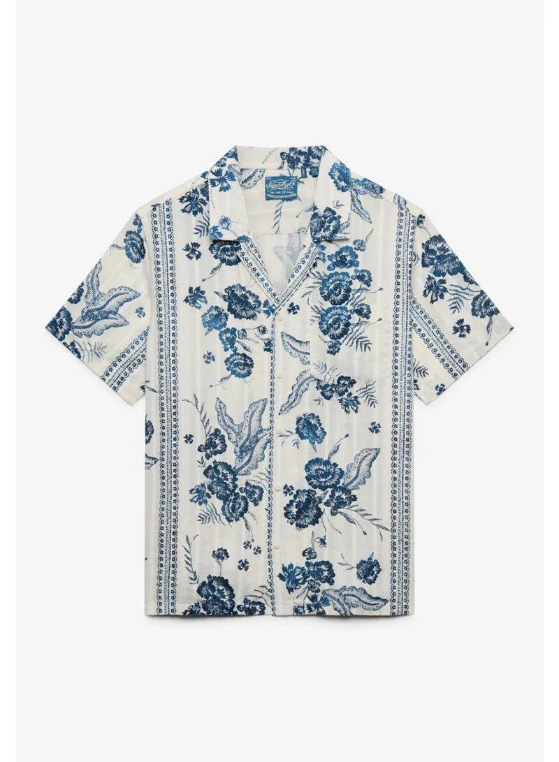 سوبر دراي Beach Printed Short Sleeve Shirt