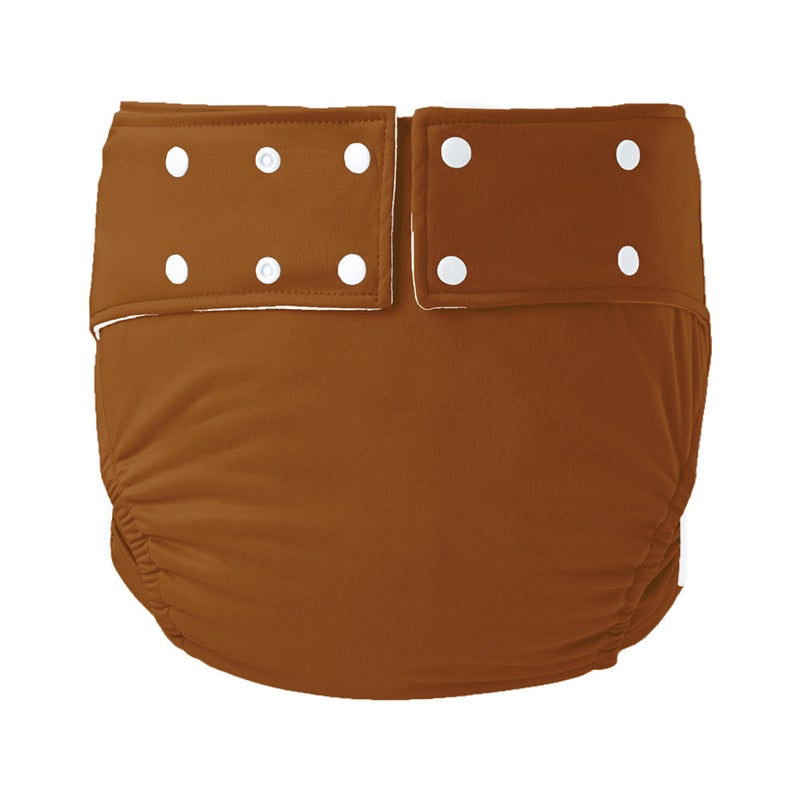 Generic Washable Leakproof Diaper Briefs Brown 
