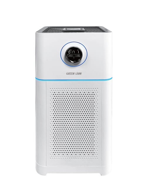 Intelligent 3 Layer Air Purifier Pro /Activated Carbon Filter / OLED Touch Display / 4 Speed Control / PM2.5 Sensor / Timer Setting / HEPA Filter / Improve Indoor Air Quality - White