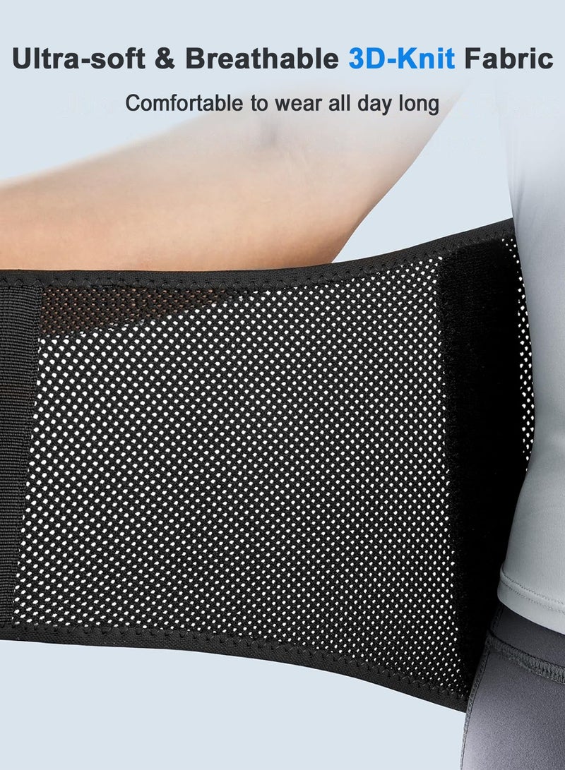 Chillspace Back Brace, Lower Back Pain Belt with Pulley System, Back Support Belt with Ergonomic Support & 3D Breathable Waist Lumbar, Most Firm Support for Herniated Disc, Sciatica, Men & Women (75-130cm) - Image 5