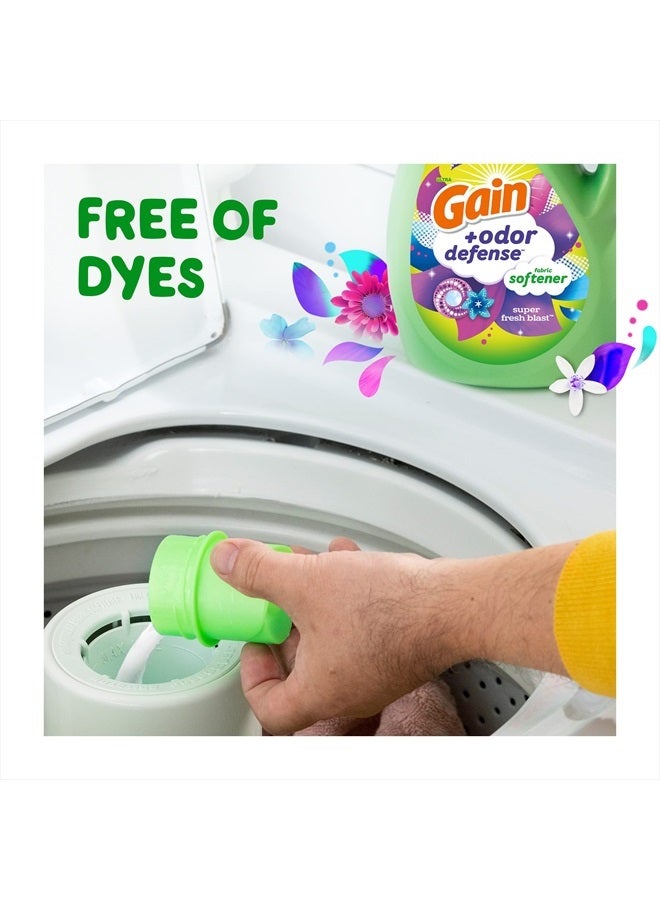 Gain منعم الأقمشة السائل للدفاع عن الروائح، رائحة انفجار فائق الانتعاش، 140 أونصة، 190 غسلة، متوافق مع HE - Image 3