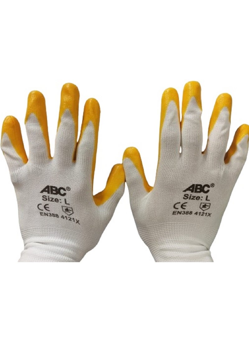 ABC - Missions Protective Gloves white/orange - Image 1