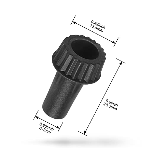 DiCUNO Light Lamp Turn On/Off Switch Knobs Replacement, Black, Standard Size, 4 Packs - Image 2