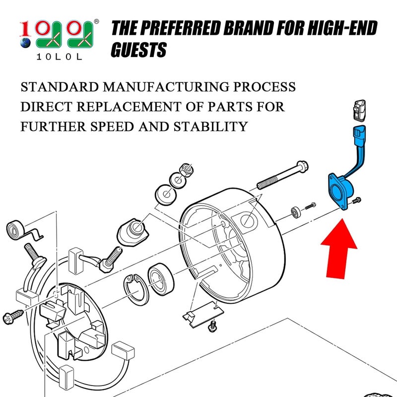 9.99WORLD MALL IQ High Speed Golf Cart Magnet for Club Car DS/Precedent/Tempo Speed Sensor 48V Electric Golf Cart - Image 2
