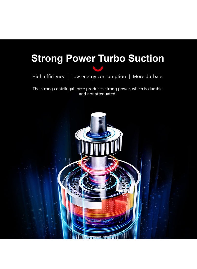 Bonita Car Vacuum Cleaner Cordless Wireless High Power With Rechargeable 5000mAh Lithium Battery Portable Handheld Vacuum For Car Home Interior Cleaning Dry And Wet Use - Image 5