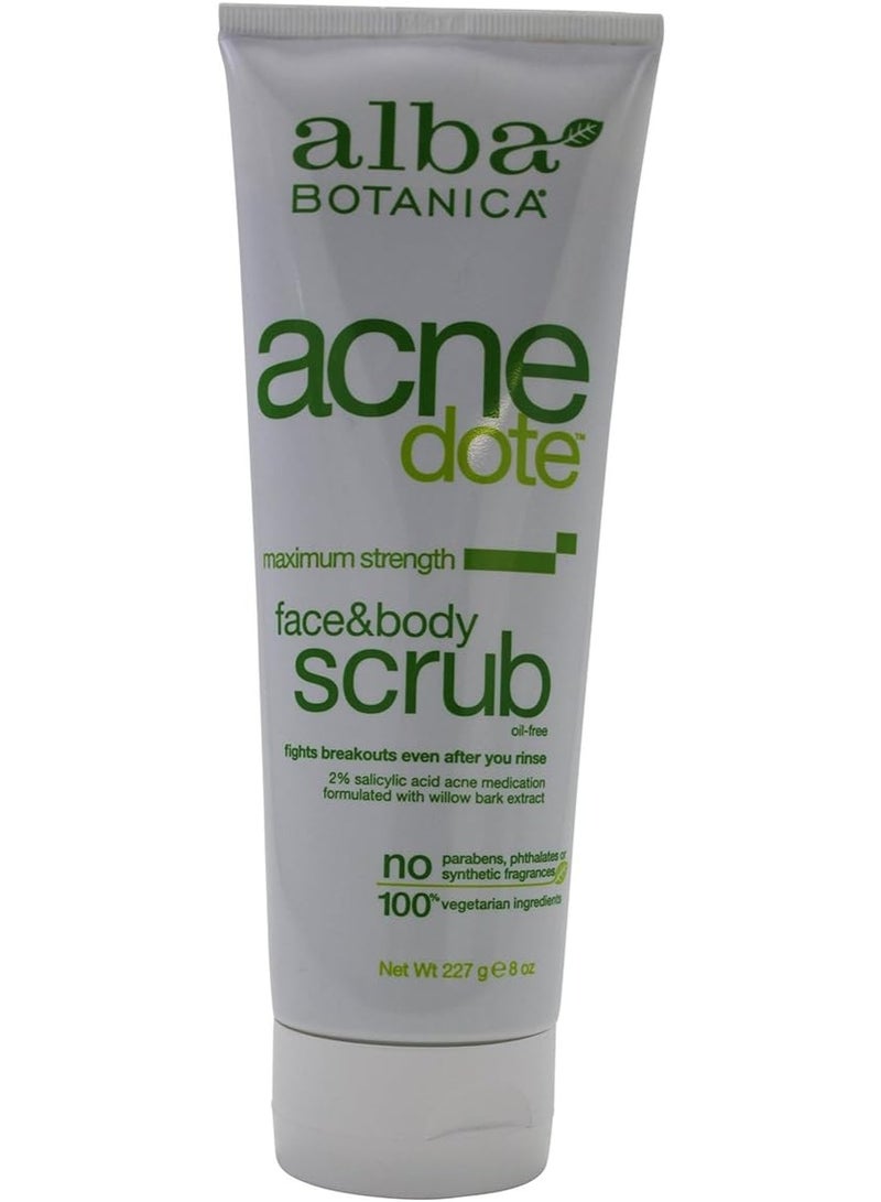ألبا بوتانيكا مقشر الوجه والجسم من ألبا بوتانيكا أكنيدوت 8 أونصة - Image 1