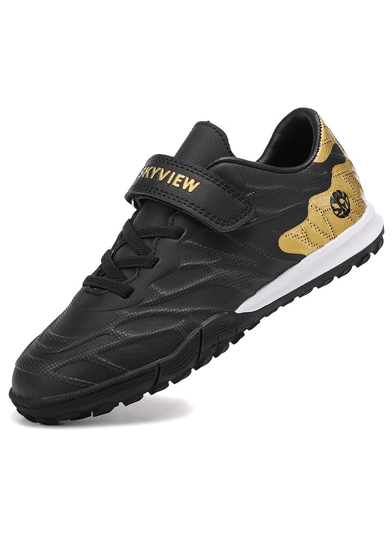 Sky View Kids Firm Ground Soccer Cleats Boys Girls Athletic Soccer Shoes Youth Outdoor Football Cleats Lightweight Breathable IC/IN Baseball Cleats Football Boots Shoes for Kids  - Image 1