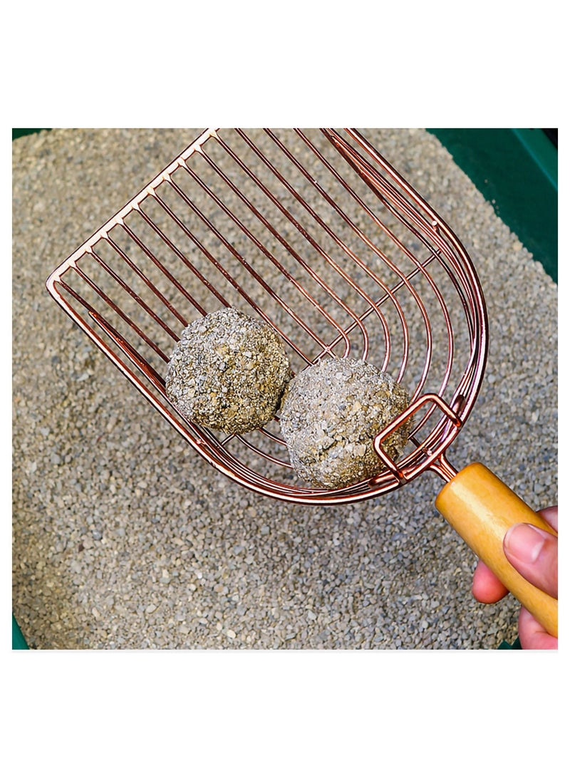 MissTiara - Generic Cat Litter Scoop Stainless Steel Litter Cleaning Shovel Puppy Litter Cleanup Shovels Cat Sand Scoopers for Pet Cat Dog Supplies - Image 1
