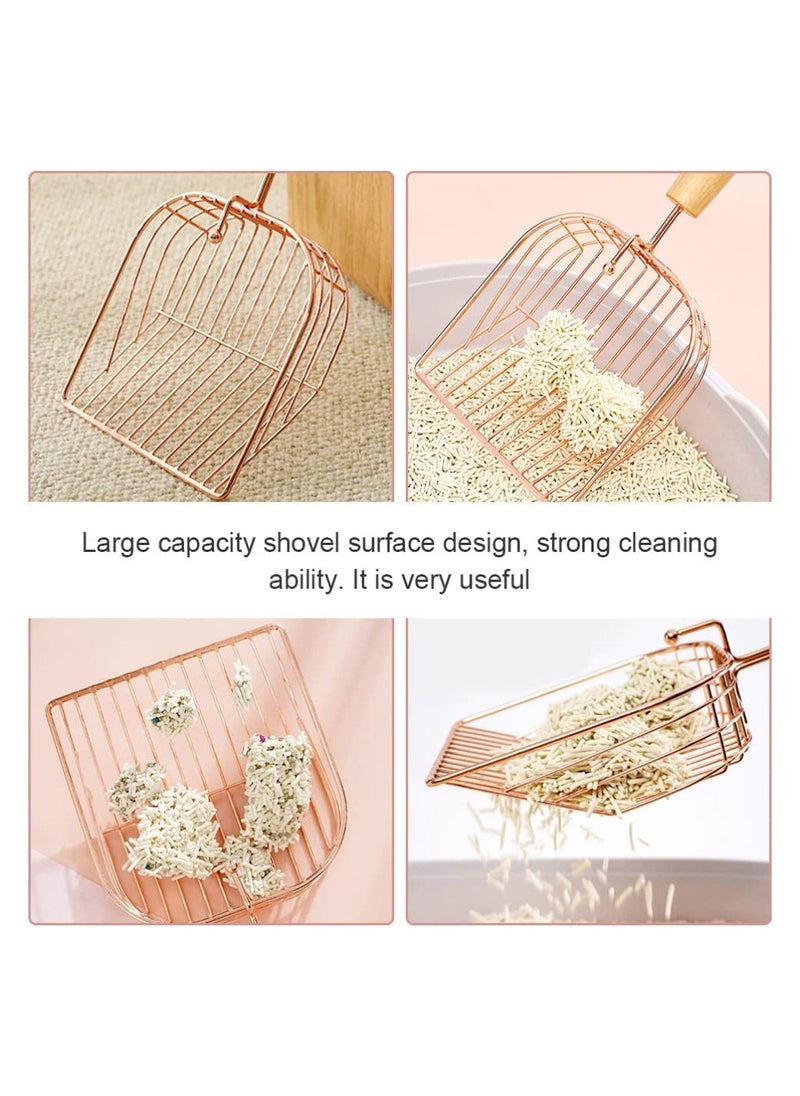 MissTiara - Generic Cat Litter Scoop Stainless Steel Litter Cleaning Shovel Puppy Litter Cleanup Shovels Cat Sand Scoopers for Pet Cat Dog Supplies - Image 1