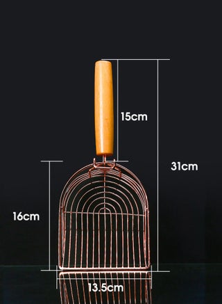 Generic Cat Litter Scoop Stainless Steel Litter Cleaning Shovel Puppy Litter Cleanup Shovels Cat Sand Scoopers for Pet Cat Dog Supplies - view 3