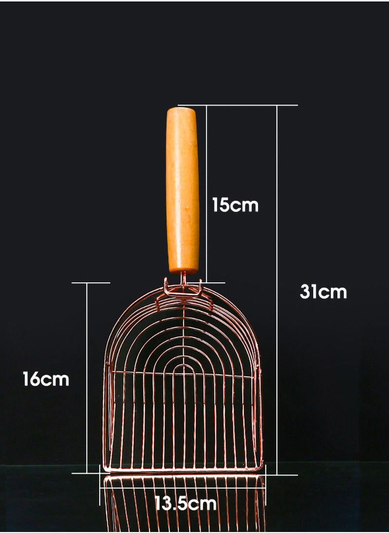 MissTiara - Generic Cat Litter Scoop Stainless Steel Litter Cleaning Shovel Puppy Litter Cleanup Shovels Cat Sand Scoopers for Pet Cat Dog Supplies - Image 1