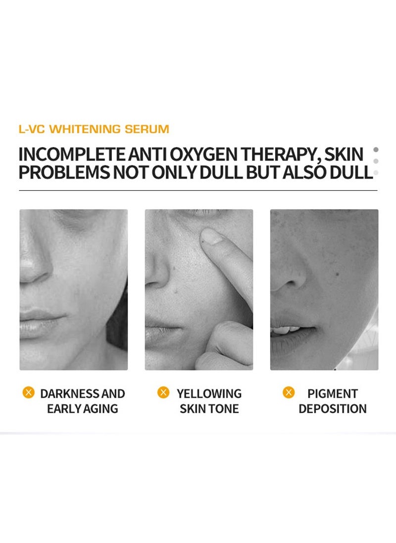 DELEVENTH - DEleventh Korean Brand L-VC Whitening Serum 37ml / with 3-O-Ethyl Ascorbic Acid, Niacinamide and α-Arbutin, Reduce Dark Spots and Fine Lines, Enhance Elasticity, Hydrate, and Protect Skin - Image 1