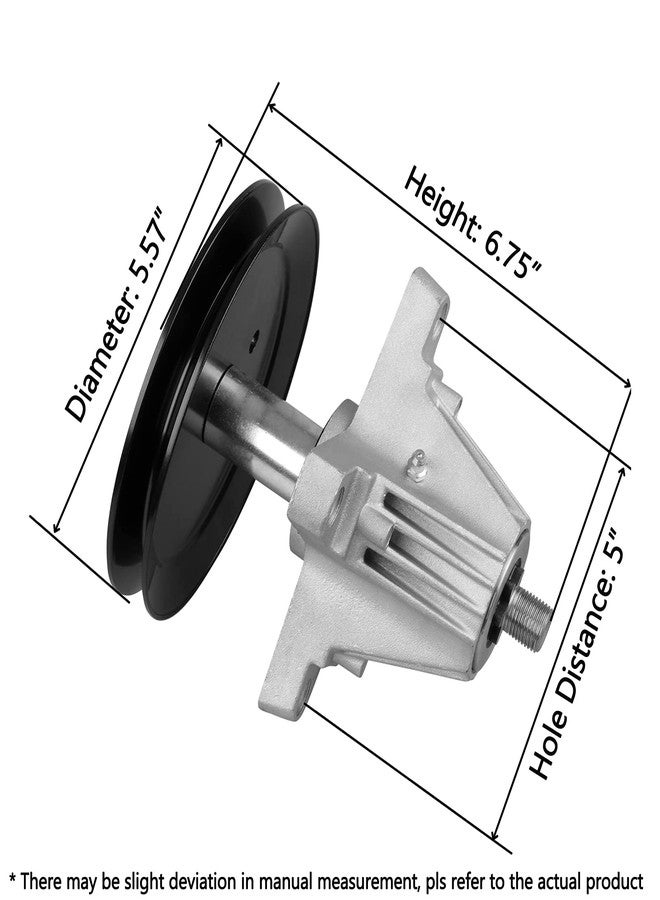 Fourtry Spindle Fit for Troy Bilt Pony Mower - 918-06991 Greaseable Spindle Assembly Fit for MTD Huskee Craftsman T1000 T1200 Deck Lawn Tractor and Troy Bilt TB42 TB2246 Bronco 42" Tractor, Replace 618-06991 - Image 2