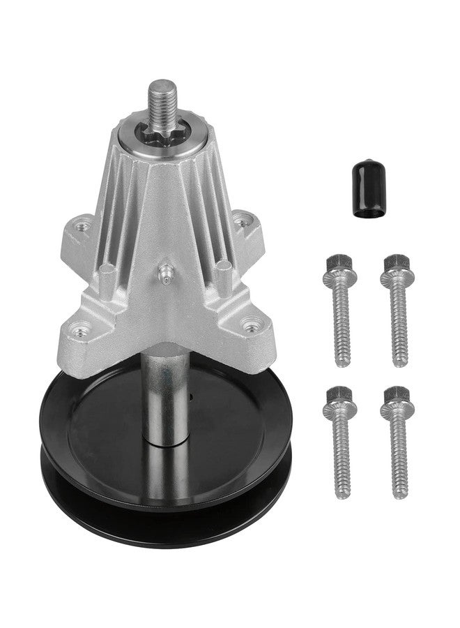 Fourtry Spindle Fit for Troy Bilt Pony Mower - 918-06991 Greaseable Spindle Assembly Fit for MTD Huskee Craftsman T1000 T1200 Deck Lawn Tractor and Troy Bilt TB42 TB2246 Bronco 42" Tractor, Replace 618-06991 - Image 1