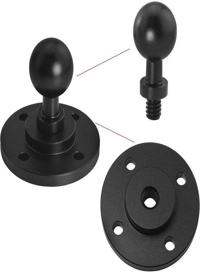 LUORNG 1 Set Universal Ball Head Mount 17mm Base with Self-Tapping Screws Mounting Ball Metal for Connecting Camera Tripod Connectors Wall Outdoor Desktop Fixed Base - Image 2