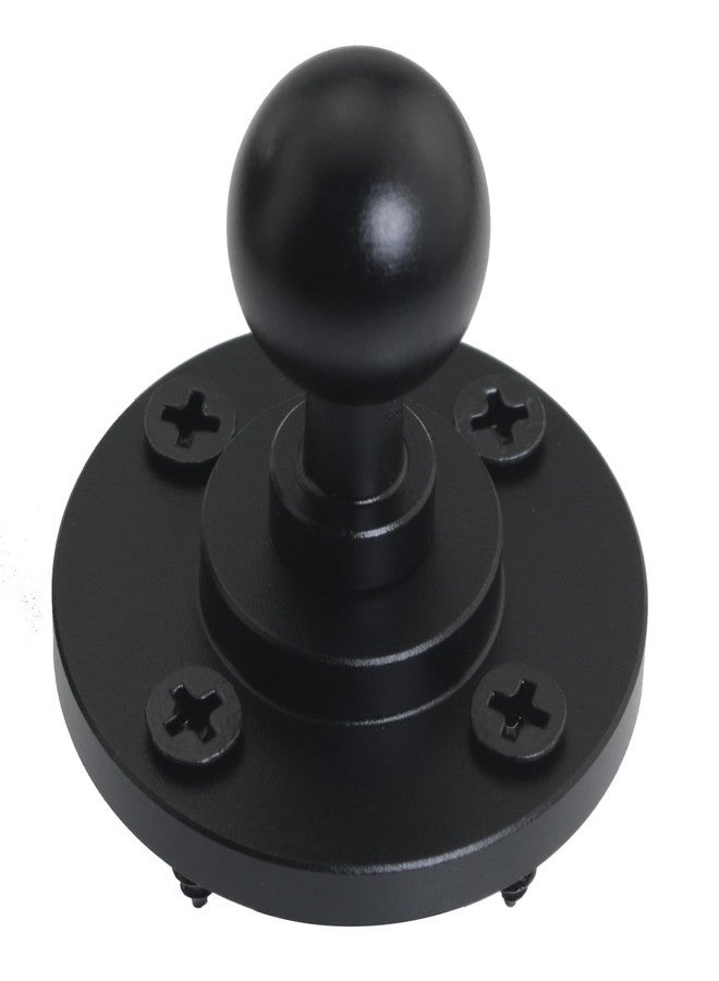 LUORNG 1 Set Universal Ball Head Mount 17mm Base with Self-Tapping Screws Mounting Ball Metal for Connecting Camera Tripod Connectors Wall Outdoor Desktop Fixed Base - Image 4