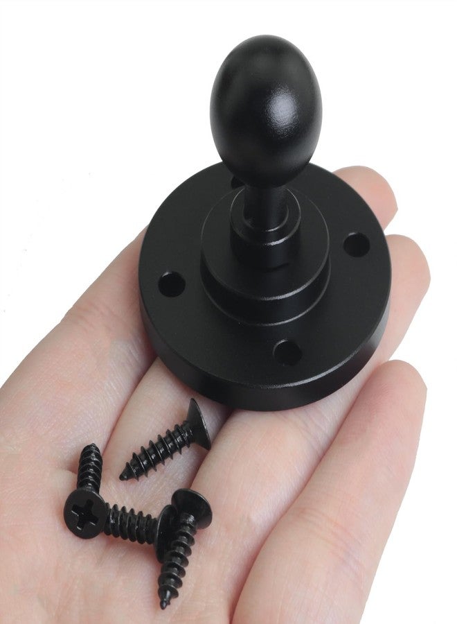 LUORNG 1 Set Universal Ball Head Mount 17mm Base with Self-Tapping Screws Mounting Ball Metal for Connecting Camera Tripod Connectors Wall Outdoor Desktop Fixed Base - Image 5